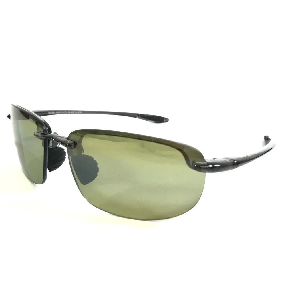 Maui Jim Sunglasses Ho'okipa MJ-407N Translucent Gray Frames w/ Maui HT Lenses
